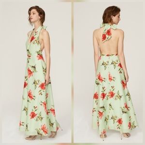 L.K. Bennett Kristen Gown A-line Sleeveless V-neck Size 10